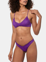 Bikini da donna a bralette viola 