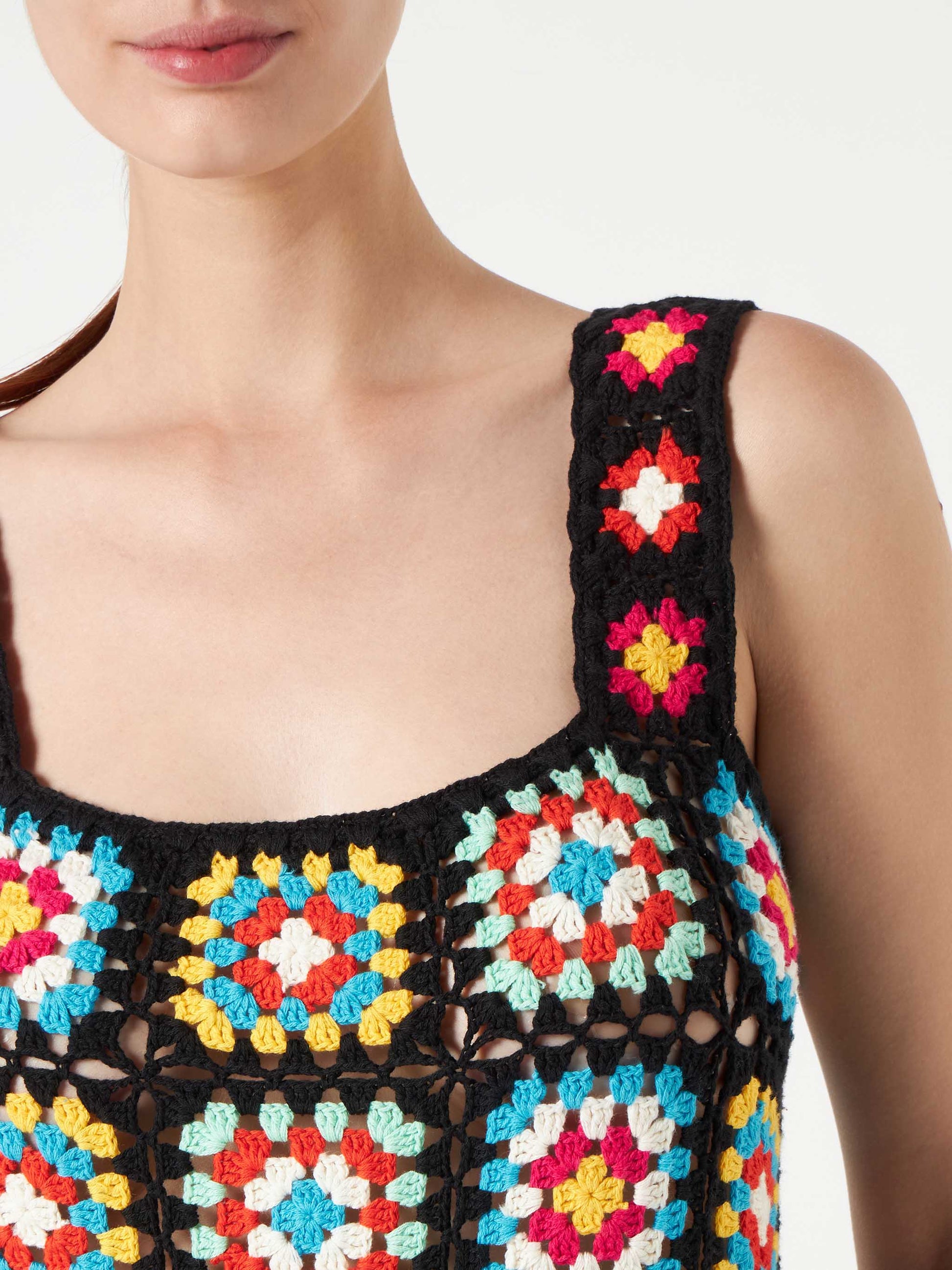 Woman multicolor crochet dress - MC2 Saint Barth