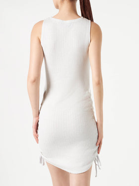 Ribbed sheath dress Jori with drawstring - MC2 Saint Barth