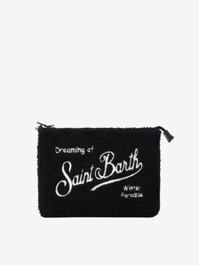 Parisienne black sherpa cross-body bag