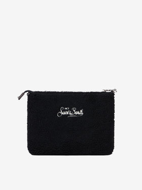Parisienne black sherpa cross-body bag