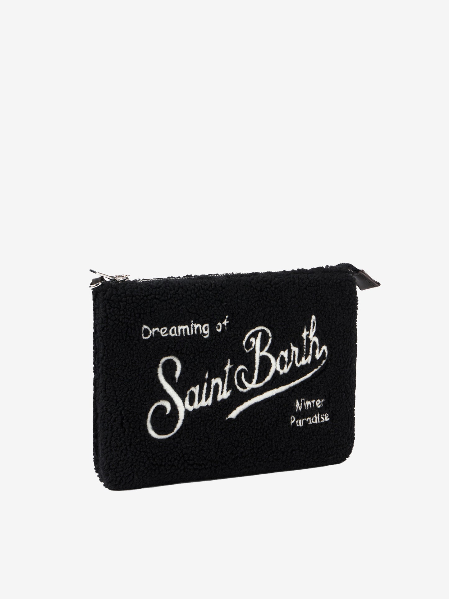 Parisienne black sherpa cross-body bag