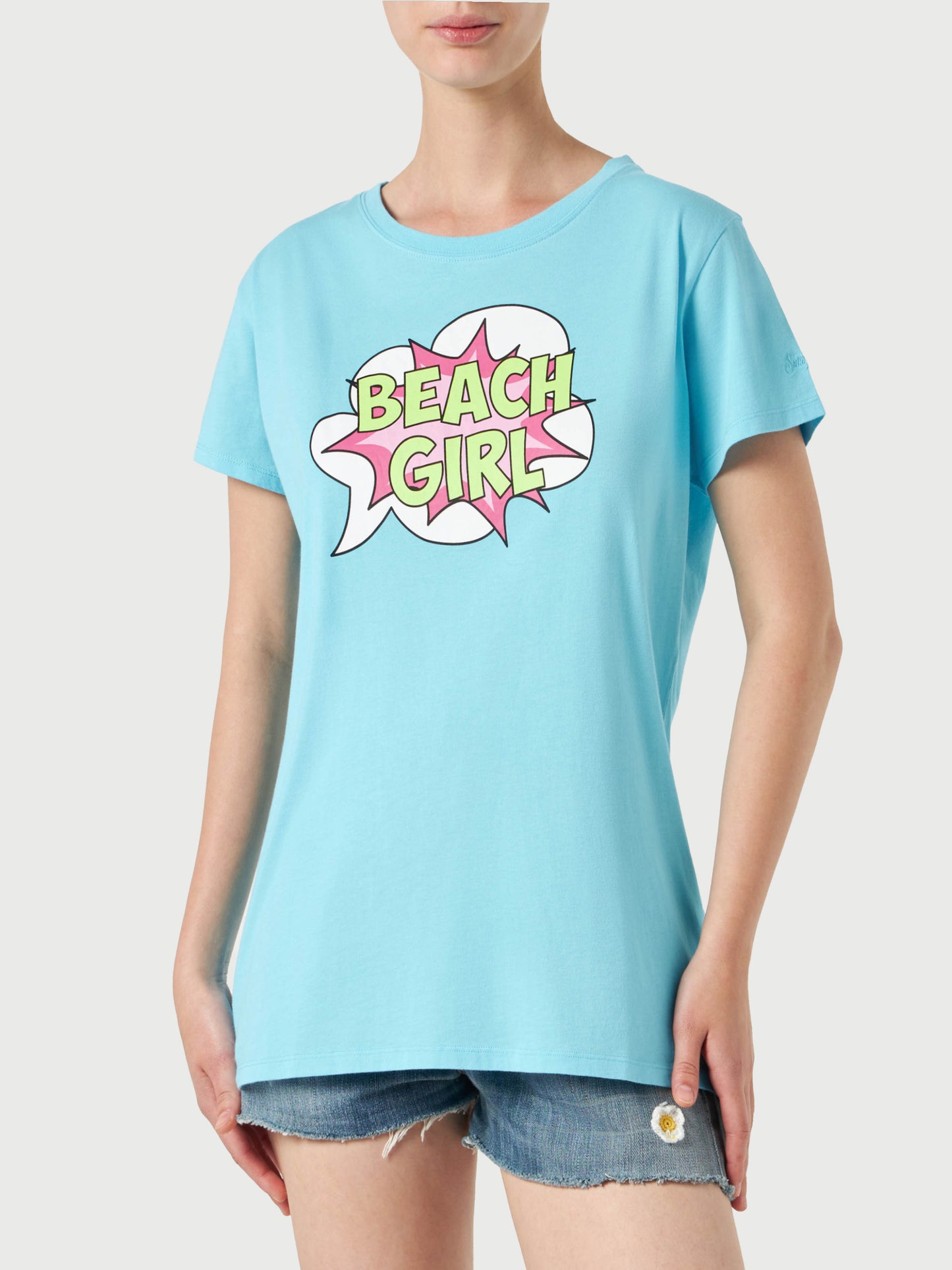 Beach girl print T-Shirts for Women - MC2 Saint Barth