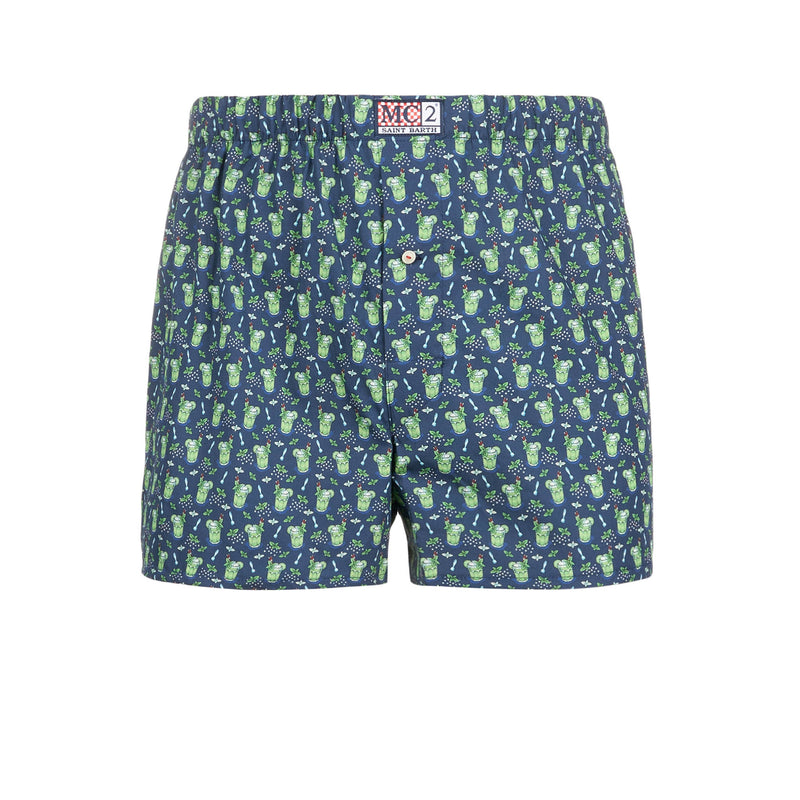 Man underwear boxer Mojito print