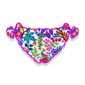Girl swim briefs with flowers print - MC2 Saint Barth