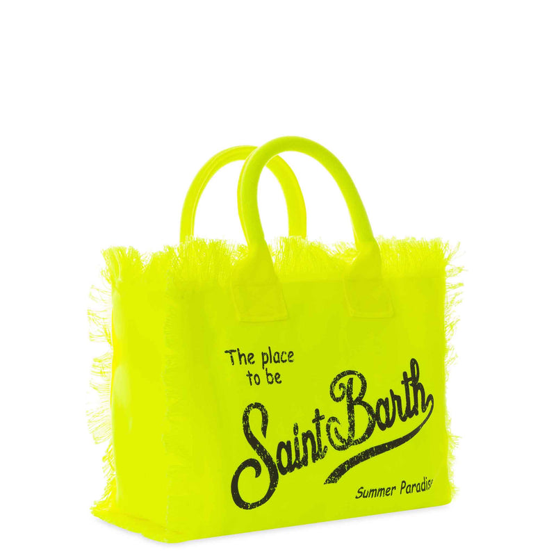 Colette fluo yellow cotton canvas bag