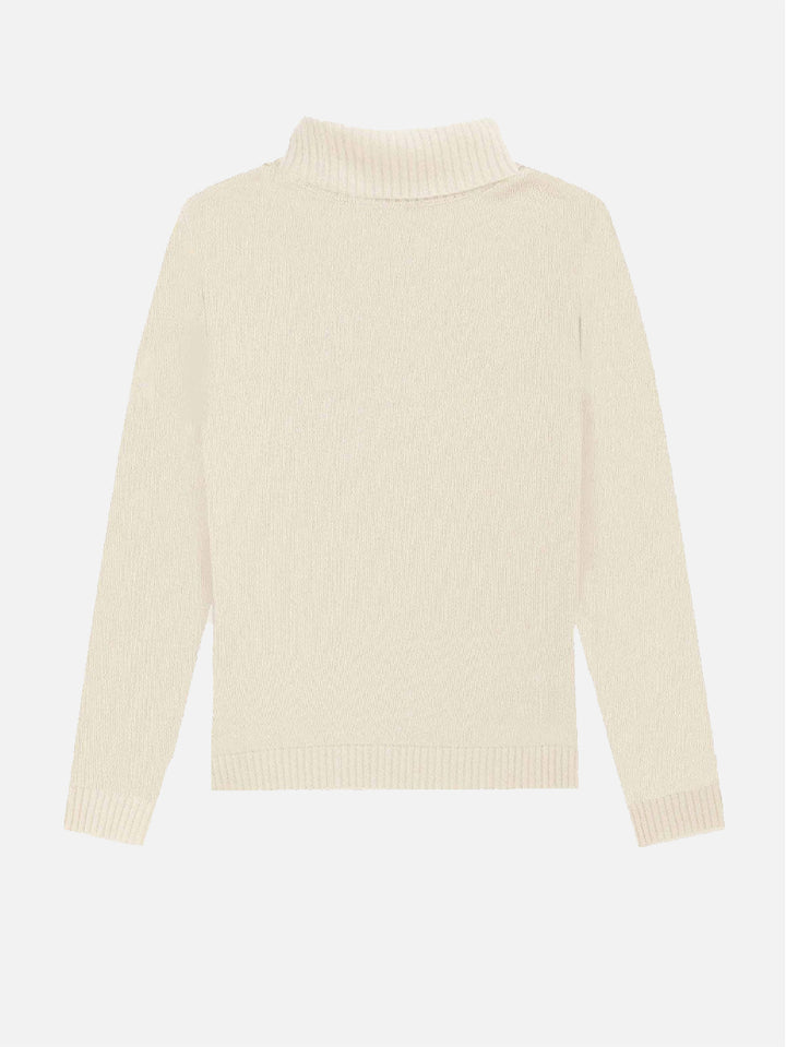 Woman turtleneck sweater Apres Ski lurex embroidery