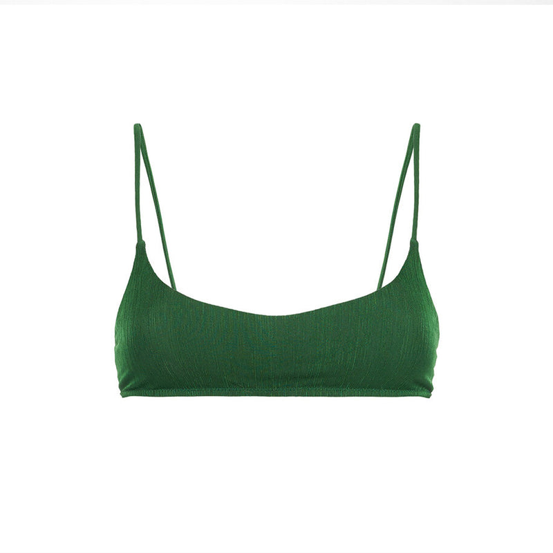 Top bralette donna verde