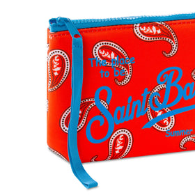 Aline-Pochette mit Paisley-Print