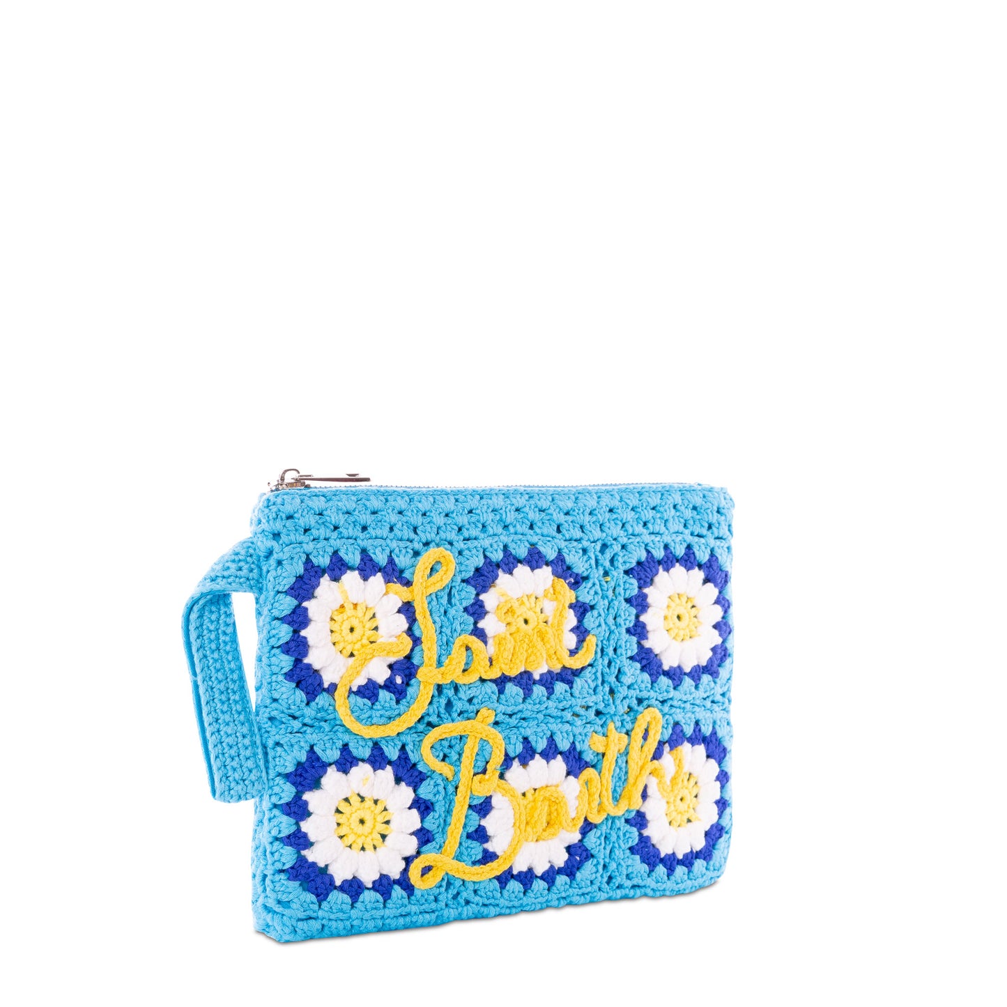 Parisienne-Häkelclutch mit Gänseblümchen-Stickerei