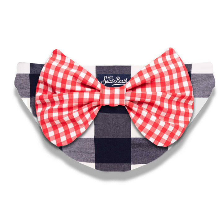 Girl swim briefs with gingham bow