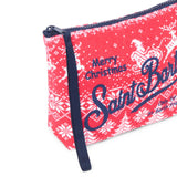 Aline wooly pochette with Santa Claus print