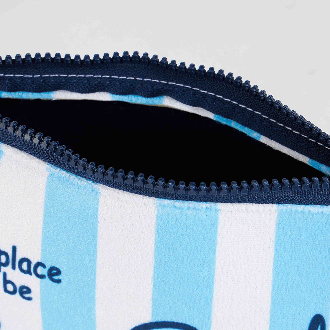 Aline terry pochette with Saint Barth print