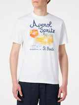 T-shirt da uomo in cotone con stampa Aperol Spritz Venezia | EDIZIONE SPECIALE APEROL