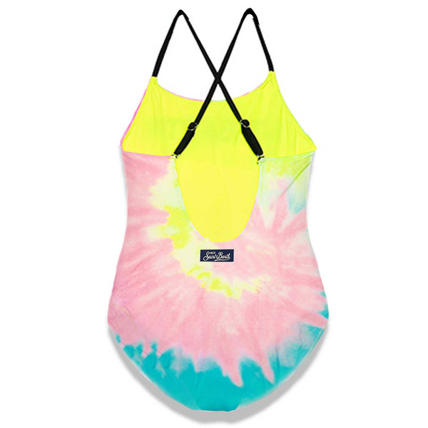 Tie dye girl's one piece