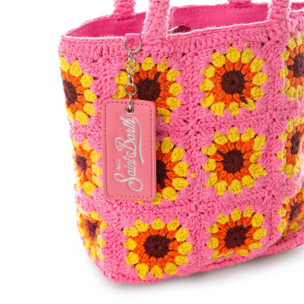 Sunflower crochet bag