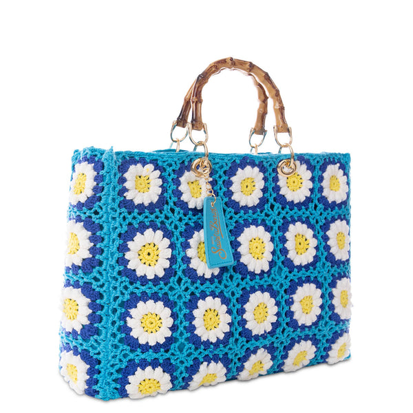 Handmade tiles crochet bag Victoria