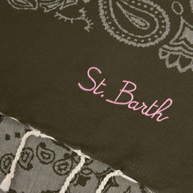 Soft jacquard Fouta with wave trim