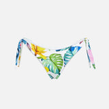 Woman swim briefs with flower print