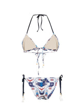 Bikini a triangolo glitter stile azteco