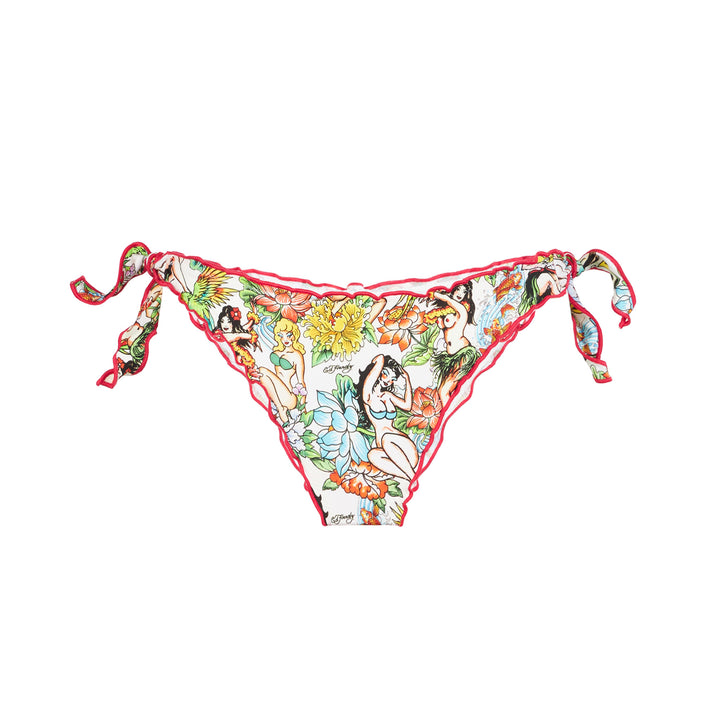 Bikini da donna a triangolo con stampa tattoo