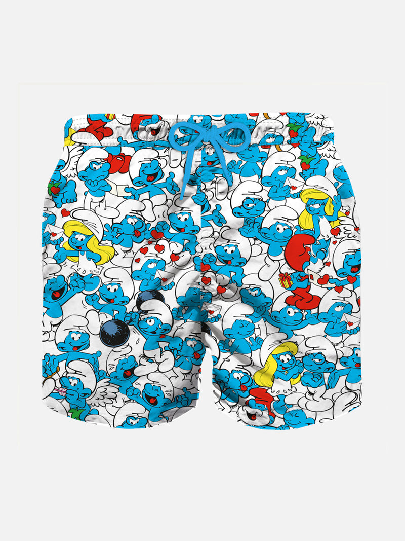 Jungen-Badeshorts mit Schlumpf-Allover-Print | SCHLÜMPFE SONDEREDITION