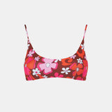 Damen-Bralette-Badeanzug mit Blumendruck