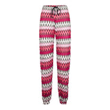 Chevron knitted jogger pants