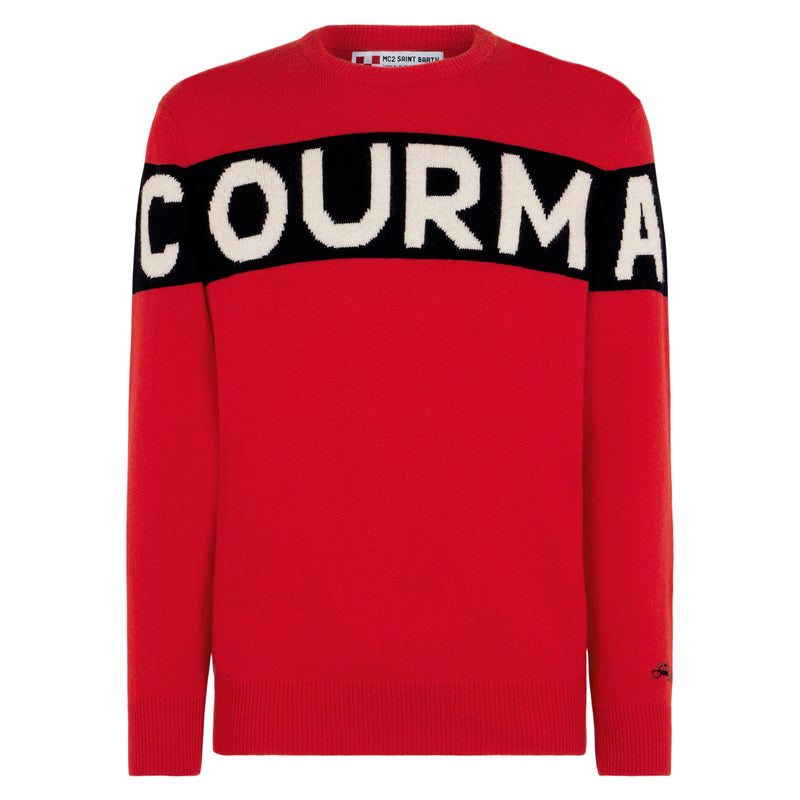 Man sweater with Courma writing