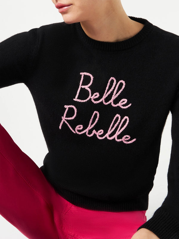 Maglione da donna con ricamo Belle Rebelle