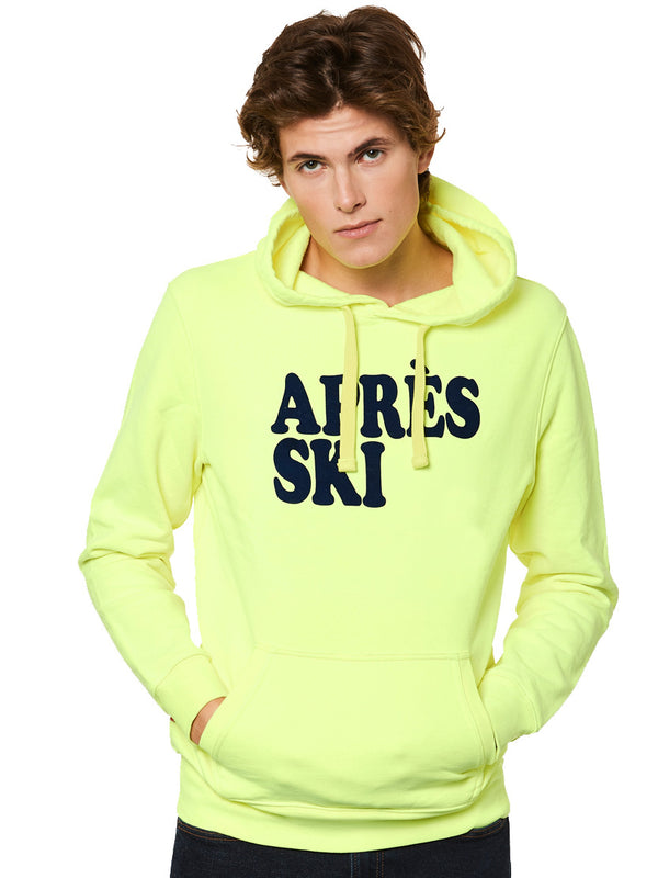 Après Ski fluo yellow hoodie