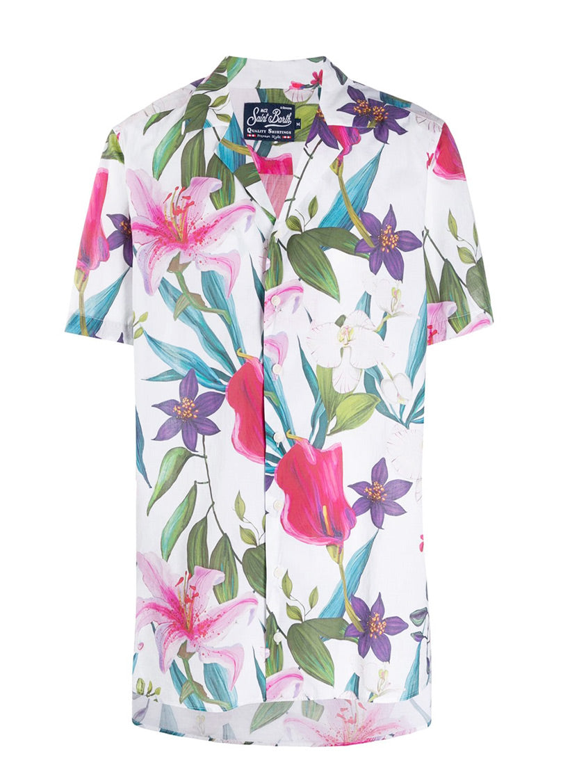 Tropical print man shirt - MC2 Saint Barth