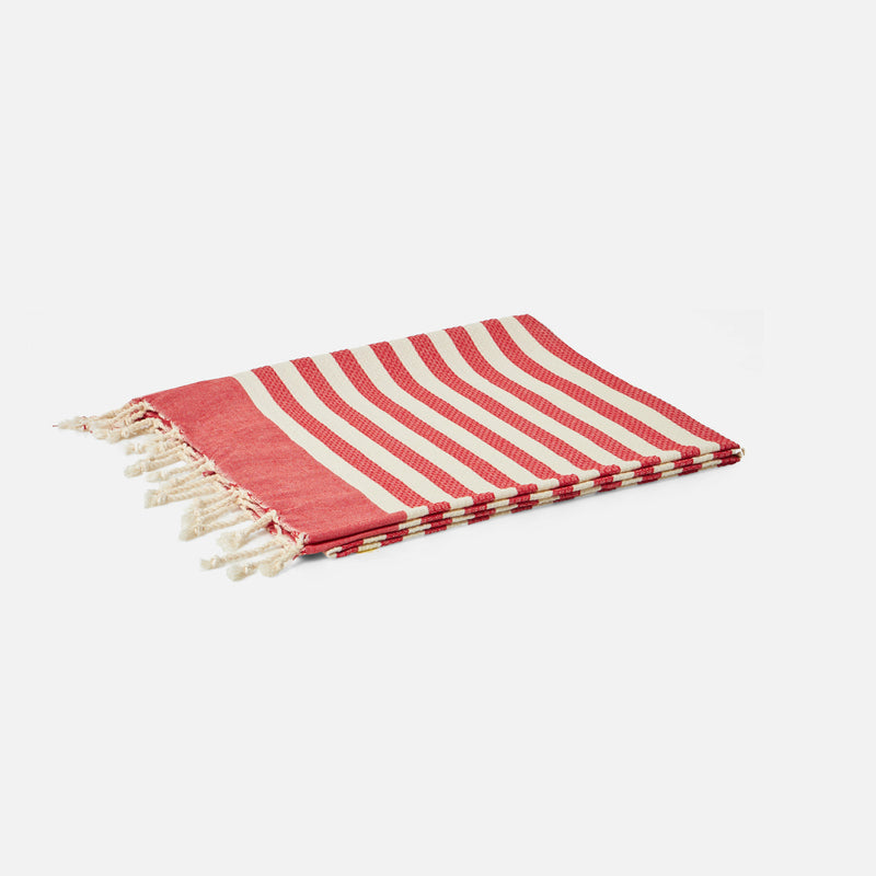 Fouta klassische Wabe mit Streifen