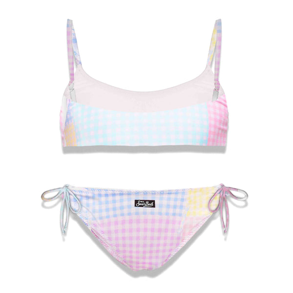 Girl patchwork bikini