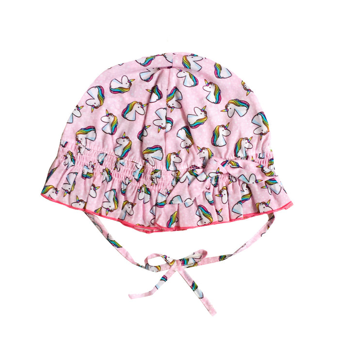 Mädchen-Enfant-Haube mit Einhorn-Aufdruck