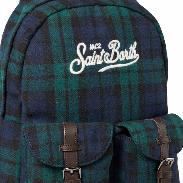 Rucksack mit Tartan-Print