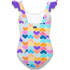Girls swimsuit with ruffles - MC2 Saint Barth
