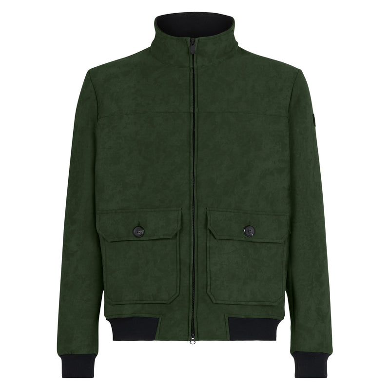 Man British green thermo jacket