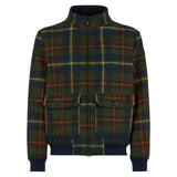 Man thermo jacket with tartan print