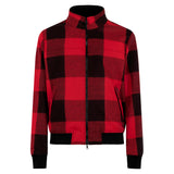 Man mid-season checked bomber jacket Traveler