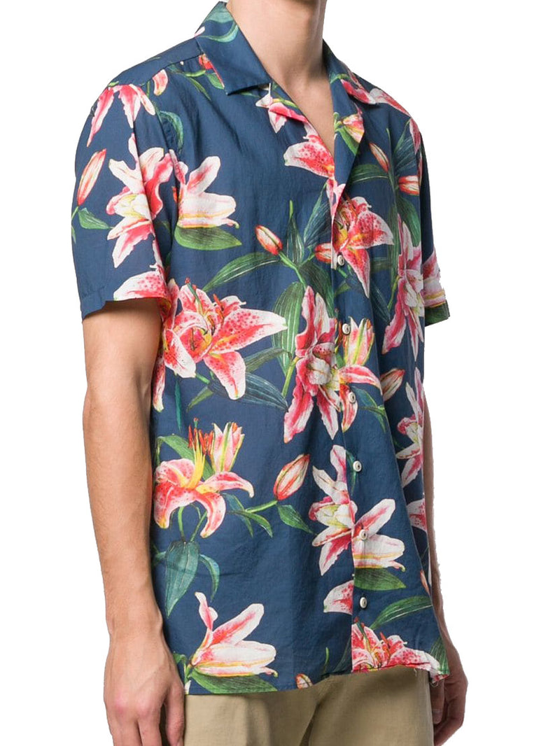 Tropical print man shirt