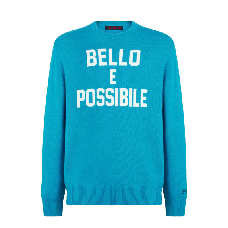 Man sweater with Bello e Possibile print