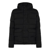 Man blue hooded down padded jacket Baxter