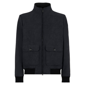 Man mélange black thermo jacket Byron - MC2 Saint Barth