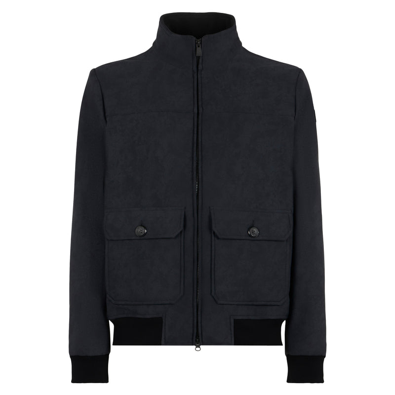 Man mélange black thermo jacket