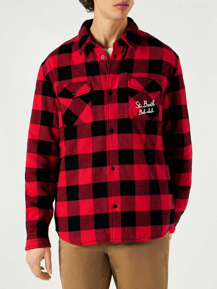 Camicia over con taschino e ricamo St. Barth Bob Club
