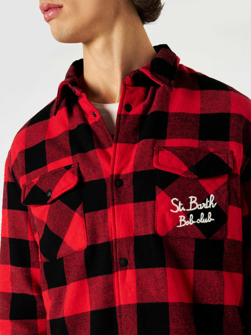 Overshirt Chalet with pocket and St. Barth Bob Club embroidery