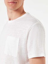 Man linen jersey t-shirt