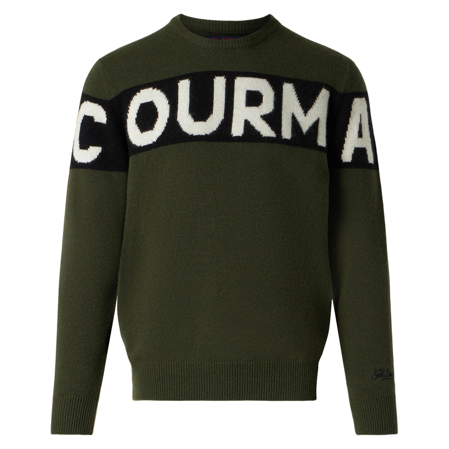 Maglione in misto cashmere da uomo con jacquard Courma