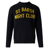 Herrenpullover mit St. Barth Night Club-Aufdruck